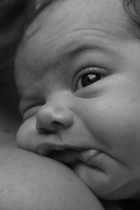 Ons moppie was niet helemaal lekker op z'n grote dag...