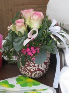 Een kado van m'n bloemschikkertje!