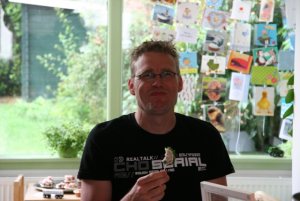 Happy Udo met een broodlolly (echt waar!)